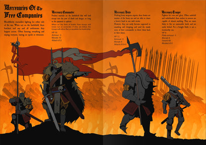 Black Powder and Brimstone – Söldner-Doppelseite